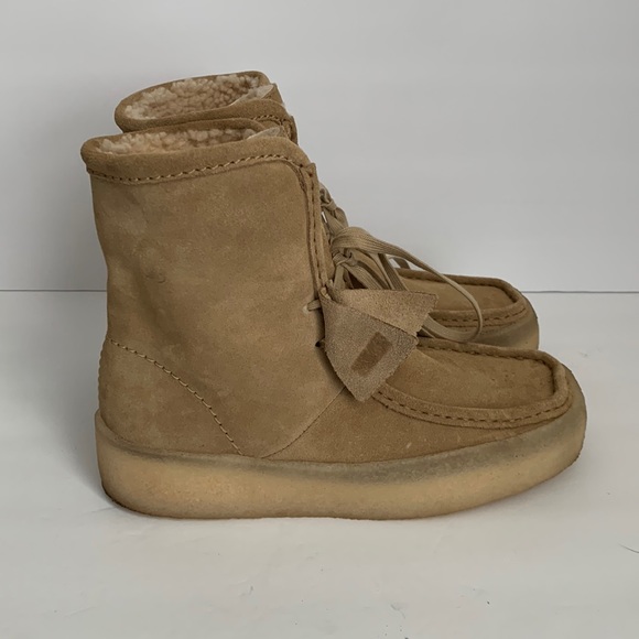 Clarks Shoes Clarks Womens Wallabee Cup High Boots Natural 85